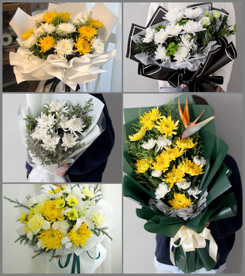 广东江门市开平市蚬冈镇蚬北村白事花束代送